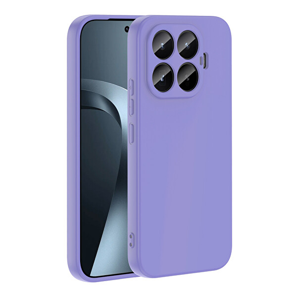 Başkenttekno Xiaomi 17T Uyumlu Kılıf Kamera Korumali Mara Lansman Kapak Lila
