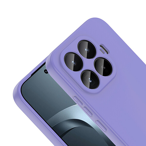 Başkenttekno Xiaomi 17T Uyumlu Kılıf Kamera Korumali Mara Lansman Kapak Lila