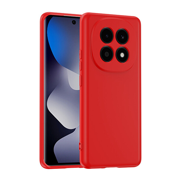 Başkenttekno Xiaomi Redmi Note 15 4G Uyumlu Kılıf Kamera Korumali Mara Lansman Kapak Kırmızı