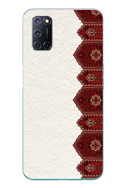 Le Balvo Oppo A52 Uyumlu Halı Köşesi Baskılı Silikon Kılıf