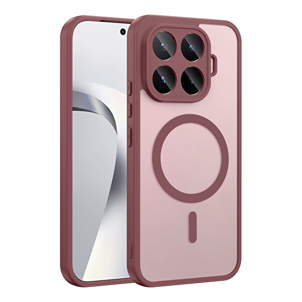 Başkenttekno Xiaomi 17T Pro Uyumlu Kılıf Mat Magsafe Şarj Hassas Butonlu Renkli Yumuşak Kenarlı Premium Babet Kapak
