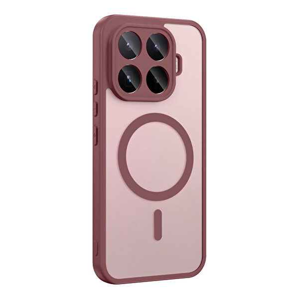 Başkenttekno Xiaomi 17T Pro Uyumlu Kılıf Mat Magsafe Şarj Hassas Butonlu Renkli Yumuşak Kenarlı Premium Babet Kapak