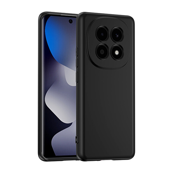 Başkenttekno Xiaomi Redmi Note 15 4G Uyumlu Kılıf Kamera Korumali Mara Lansman Kapak Siyah
