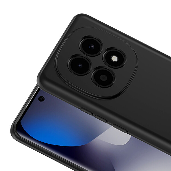 Başkenttekno Xiaomi Redmi Note 15 4G Uyumlu Kılıf Kamera Korumali Mara Lansman Kapak Siyah