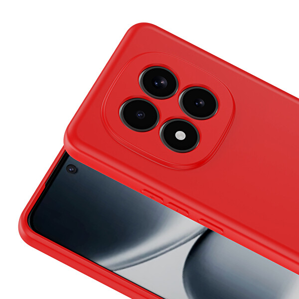 Başkenttekno Xiaomi Redmi Note 15 Pro Plus Uyumlu Kılıf Kamera Korumali Mara Lansman Kapak Kırmızı