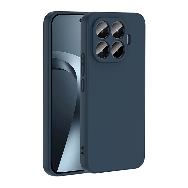 Başkenttekno Xiaomi 17T Pro Uyumlu Kılıf Kamera Korumali Mara Lansman Kapak Lacivert