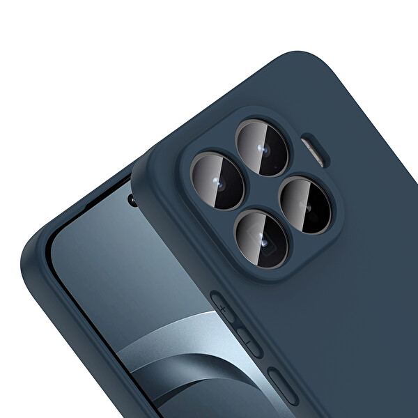 Başkenttekno Xiaomi 17T Pro Uyumlu Kılıf Kamera Korumali Mara Lansman Kapak Lacivert