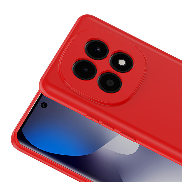Başkenttekno Xiaomi Redmi Note 15 5G Uyumlu Kılıf Kamera Korumali Mara Lansman Kapak Kırmızı