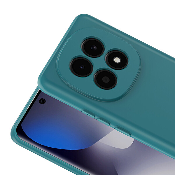 Başkenttekno Xiaomi Redmi Note 15 5G Uyumlu Kılıf Kamera Korumali Mara Lansman Kapak Koyu Yeşil