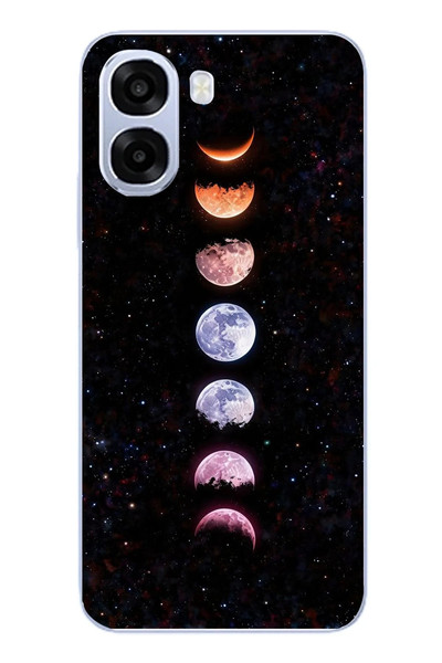 Le Balvo Oppo A6t - A6X Uyumlu Tüm Gezegenler Baskılı Silikon Kılıf