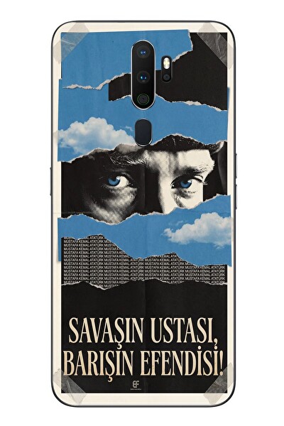Le Balvo Oppo A5 2020 Uyumlu Savaşın Ustası Atatürk Baskılı Silikon Kılıf