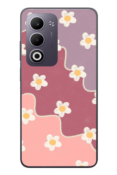Le Balvo Oppo A5 4G Uyumlu Papatya Dalgaları Baskılı Silikon Kılıf