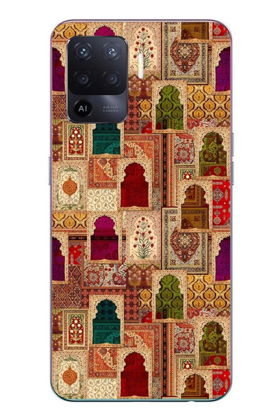 Le Balvo Oppo Reno 5 Lite Uyumlu Seccadeler Baskılı Silikon Kılıf