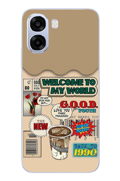 Le Balvo Oppo A6t - A6X Uyumlu Doksanlar Gençliği Baskılı Silikon Kılıf