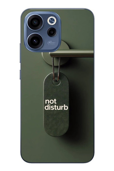 Le Balvo Oppo Reno 15F Uyumlu Not Disturb Baskılı Silikon Kılıf