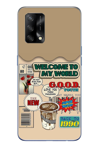 Le Balvo Oppo A74 Uyumlu Doksanlar Gençliği Baskılı Silikon Kılıf
