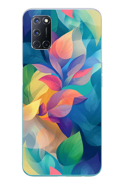 Le Balvo Oppo A52 Uyumlu Yumuşak Dalgalı Baskılı Silikon Kılıf