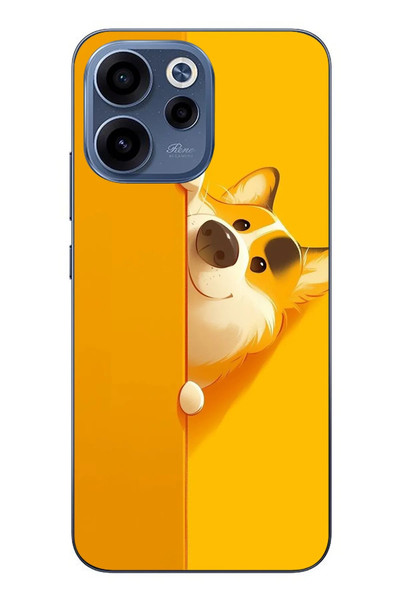 Le Balvo Oppo Reno 15F Uyumlu Sarı Köpek Baskılı Silikon Kılıf