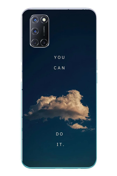 Le Balvo Oppo A52 Uyumlu You Can Do İt Baskılı Silikon Kılıf