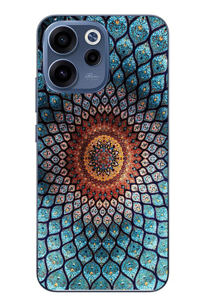 Le Balvo Oppo Reno 15F Uyumlu İran Dokuması Baskılı Silikon Kılıf