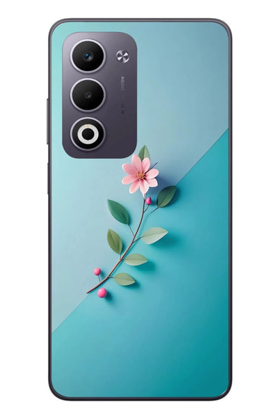 Le Balvo Oppo A5 4G Uyumlu Çiçeğin Pembesi Baskılı Silikon Kılıf