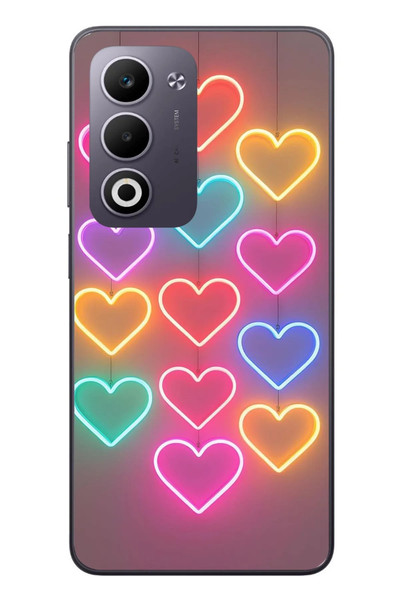 Le Balvo Oppo A5 4G Uyumlu Neon Kalpler Baskılı Silikon Kılıf