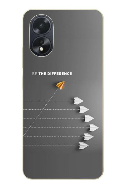 Le Balvo Oppo A38 Uyumlu Be The Difference Baskılı Silikon Kılıf