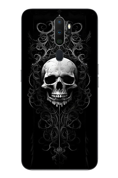 Le Balvo Oppo A5 2020 Uyumlu Kuru Kafa Baskılı Silikon Kılıf
