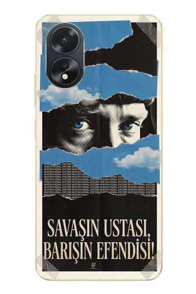 Le Balvo Oppo A38 Uyumlu Savaşın Ustası Atatürk Baskılı Silikon Kılıf