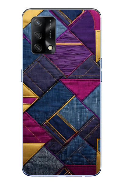 Le Balvo Oppo A74 Uyumlu Kot Deseni Baskılı Silikon Kılıf