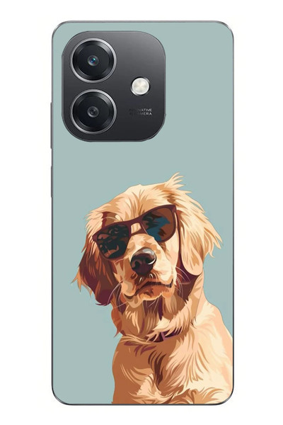 Le Balvo Oppo A3 Uyumlu Karizmatik Köpek Baskılı Silikon Kılıf