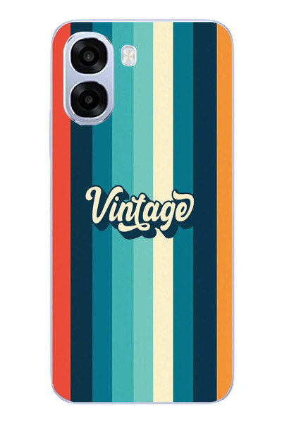 Le Balvo Oppo A6t - A6X Uyumlu Vintage Baskılı Silikon Kılıf