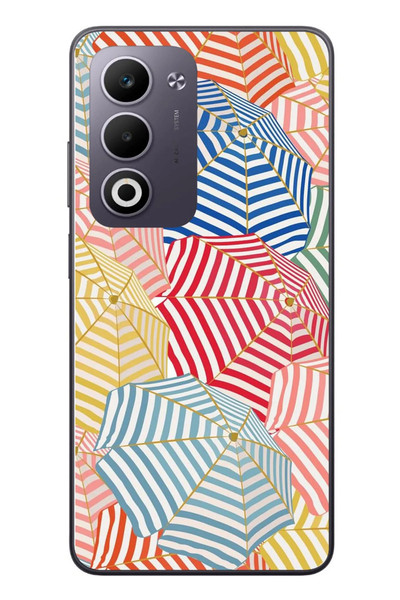 Le Balvo Oppo A5 4G Uyumlu Şemsiyeler Baskılı Silikon Kılıf