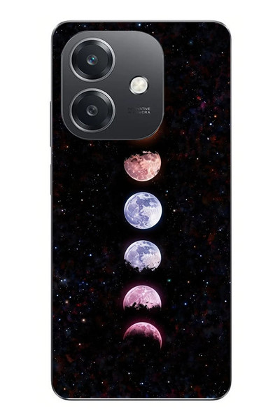 Le Balvo Oppo A3 Uyumlu Tüm Gezegenler Baskılı Silikon Kılıf