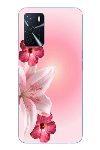 Le Balvo Oppo A16 Uyumlu Tematik Çiçek Baskılı Silikon Kılıf