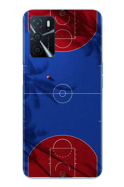 Le Balvo Oppo A16 Uyumlu Basketbol Sahası Baskılı Silikon Kılıf