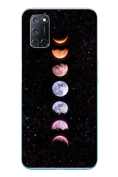 Le Balvo Oppo A52 Uyumlu Tüm Gezegenler Baskılı Silikon Kılıf