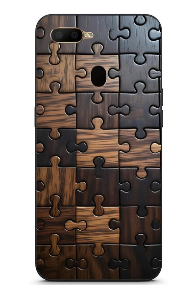 Le Balvo Oppo A5S Uyumlu Puzzle Baskılı Silikon Kılıf