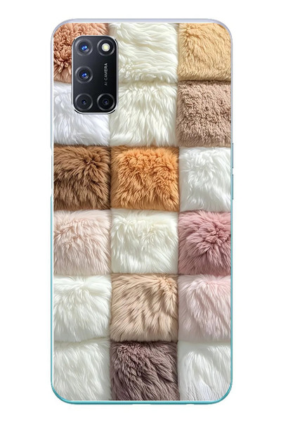 Le Balvo Oppo A52 Uyumlu Pofuduk Desenler Baskılı Silikon Kılıf