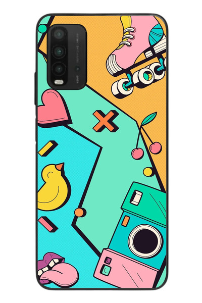Le Balvo Redmi 9T Uyumlu Paten Gençlik Baskılı Silikon Kılıf
