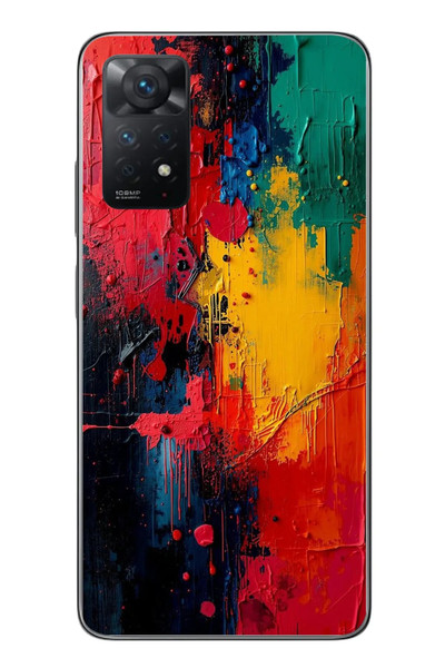 Le Balvo Redmi Note 11 Pro 4G Uyumlu Renklerin Dansı Baskılı Silikon Kılıf