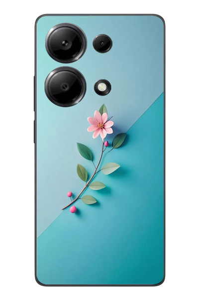 Le Balvo Redmi Note 13 Pro 4G Uyumlu Çiçeğin Pembesi Baskılı Silikon Kılıf