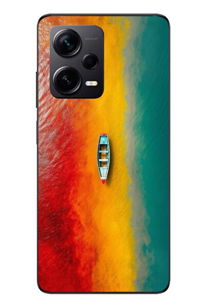 Le Balvo Redmi Note 12 Pro Plus Uyumlu Rengarenk Tekne Baskılı Silikon Kılıf
