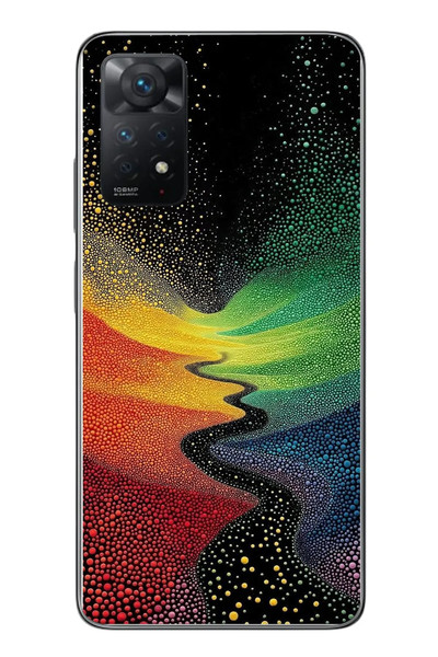 Le Balvo Redmi Note 11 Pro 4G Uyumlu Renkli Yollar Baskılı Silikon Kılıf
