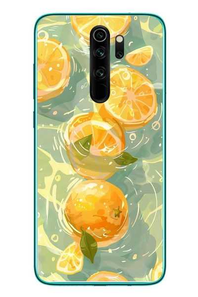 Le Balvo Redmi Note 8 Pro Uyumlu Limonlar Pastel Baskılı Silikon Kılıf