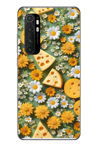 Le Balvo Xiaomi Mi 10 Lite Uyumlu Peynirler Baskılı Silikon Kılıf