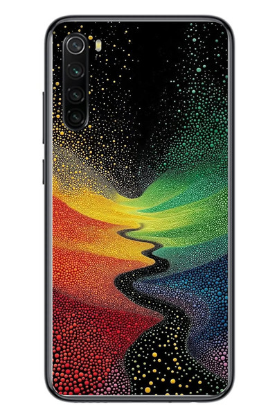 Le Balvo Redmi Note 8 Uyumlu Renkli Yollar Baskılı Silikon Kılıf