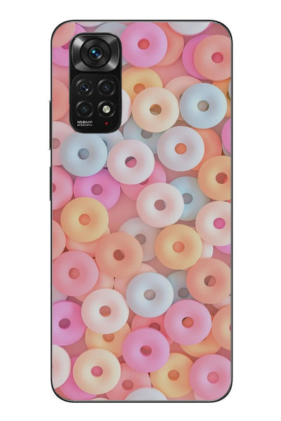 Le Balvo Redmi Note 11 - 11s Uyumlu Renkli Yuvarlak Şekerler Baskılı Silikon Kılıf
