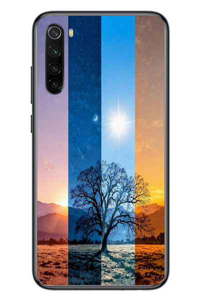 Le Balvo Redmi Note 8 Uyumlu Gündoğumu Mevsimi Baskılı Silikon Kılıf