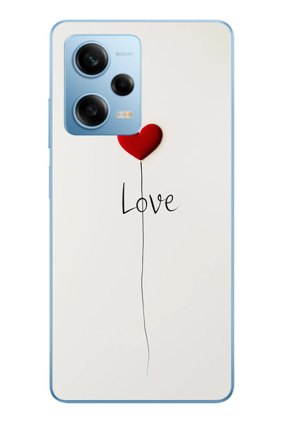 Le Balvo Redmi Note 12 Pro 5G Uyumlu Love Aşk Baskılı Silikon Kılıf